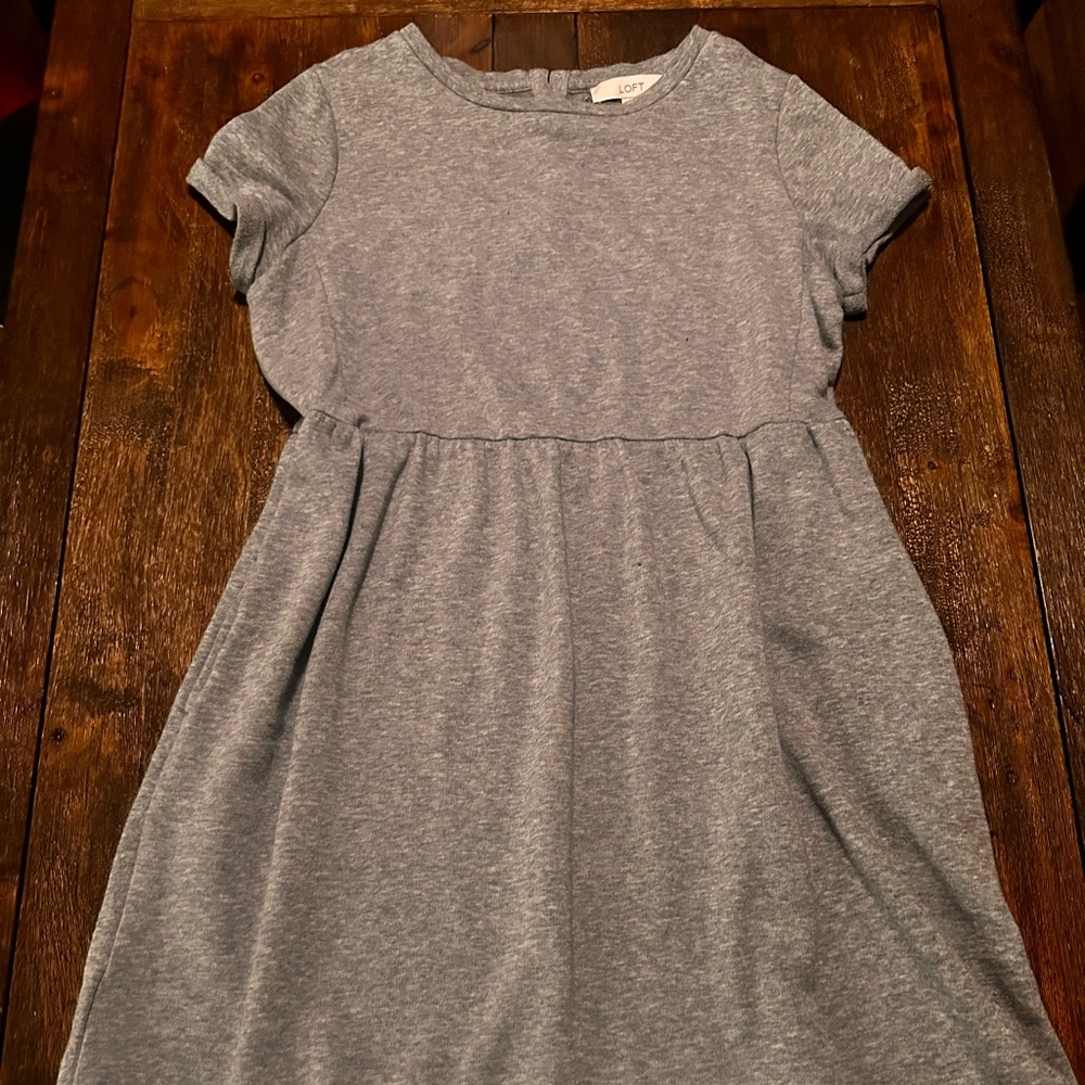 LOFT Dressy Sweatshirt Dress (L)